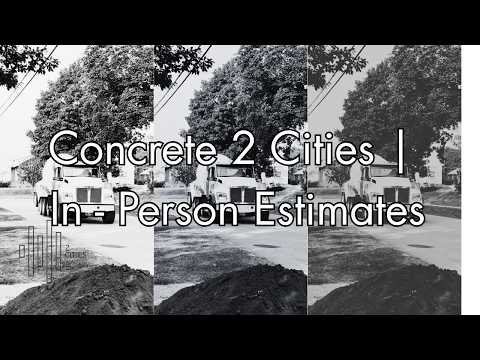 Concrete 2 Cities | In - Person Estimates